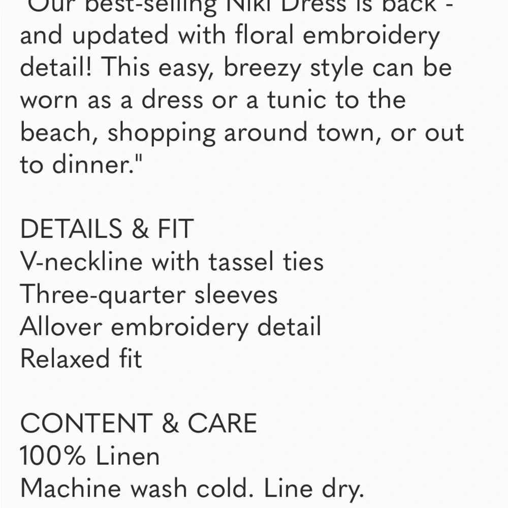 Tyler Boe Tiger Lily Dress with Blue Embroidery - Picture 10 of 10